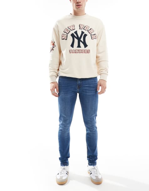 DTT stretch skinny jeans in mid blue - view 1