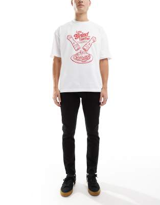 DTT stretch slim fit jeans in black