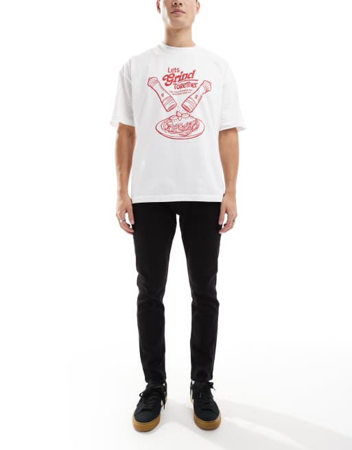 DTT stretch slim fit jeans in black