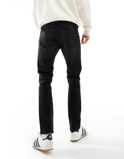 DTT stretch slim fit jeans in washed black, 2 of 5