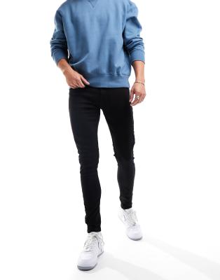 Don't Think Twice DTT stretch super skinny jeans in black