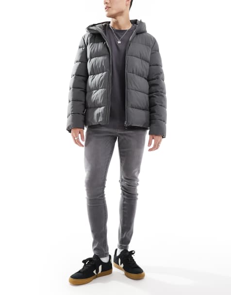 DTT stretch super skinny jeans in grey - view 1