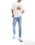 [Don't Think Twice] DTT stretch super skinny jeans in light blue W28 L32 BLUE
