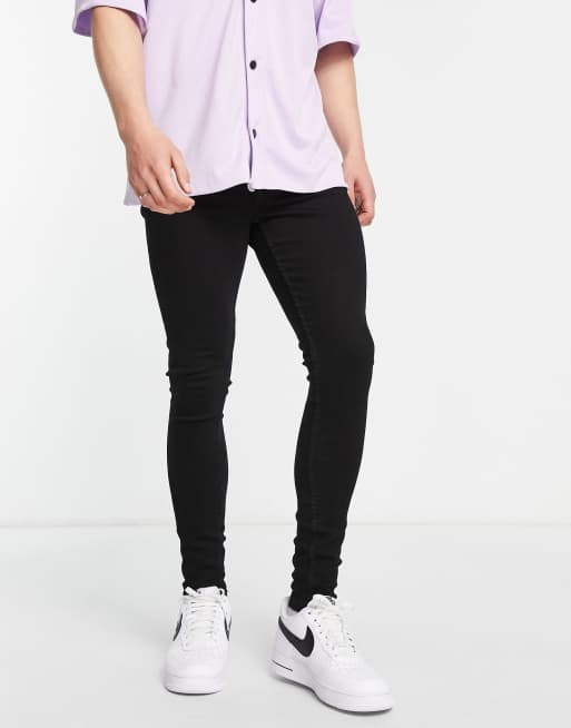 Mens black sale skinny jeans asos