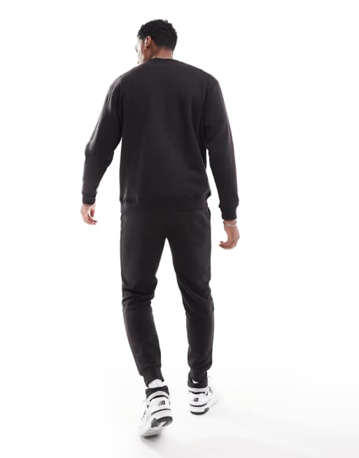 DTT - Survêtement avec sweat ras de cou et pantalon de jogging - Noir, 3 de 4