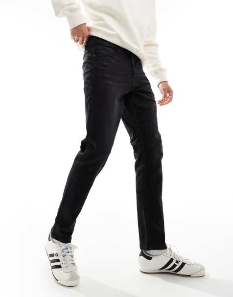 DTT – Svarttvättade smala jeans med stretch - view 1