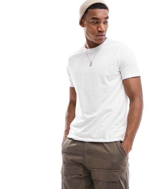DTT - T-shirt à bords bruts - Blanc