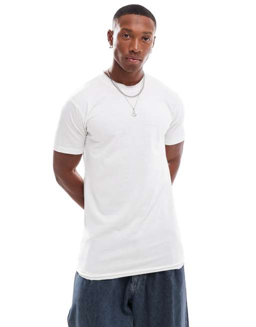 DTT - T-shirt à bords bruts - Blanc