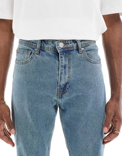 DTT Tall - Cropped og tapered blå jeans, 5 af 5