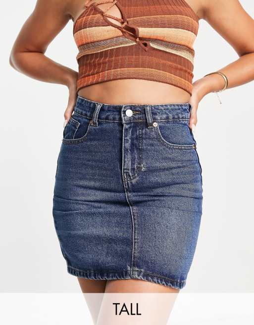 Jupe taille on sale haute en jean