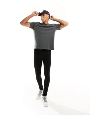 DTT Tall stretch super skinny jeans in black - ASOS Price Checker