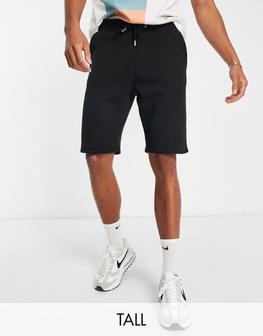 DTT Tall jersey shorts in black ASOS