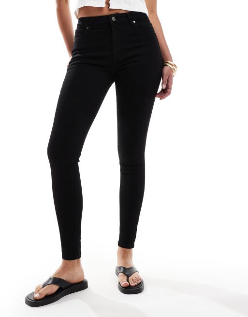 DTT Tall – Jo – Jeans mit mittelhohem Bund und engem Schnitt in Schwarz, 3 von 5