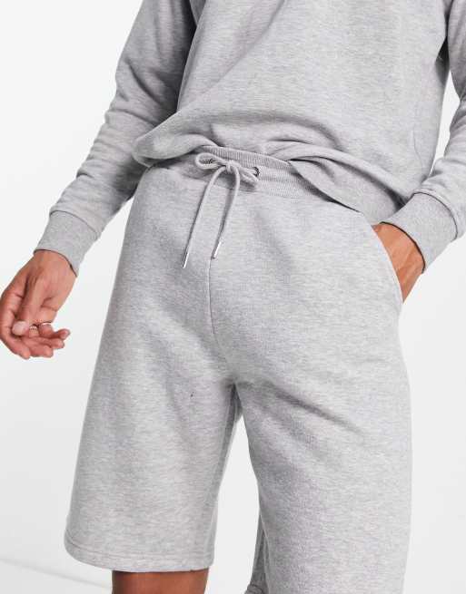 DTT Tall - Lysegråmelerede jerseyshorts , 3 af 4