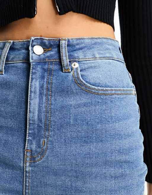 DTT Tall - Nia Hourglass - Jeans a zampa lavaggio blu medio, 2 di 5
