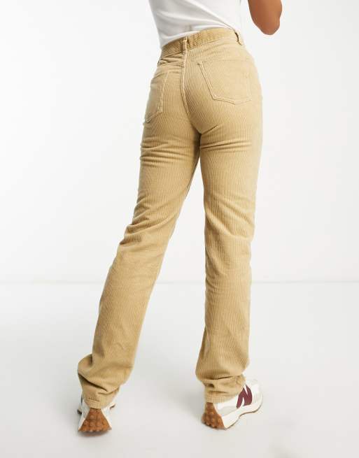 DTT Tall - Olive - Pantalon droit en velours côtelé - Sauge, 2 de 5