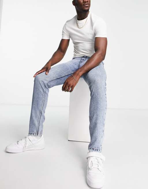 Light jeans white shoes sale