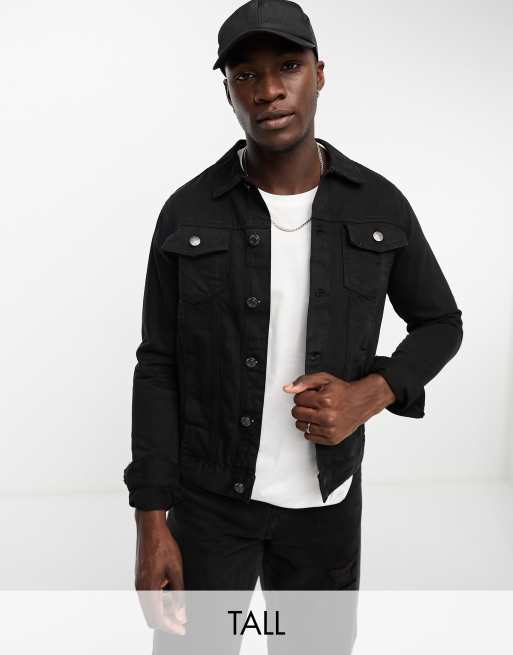 Trucker Jacket (tall) - Black