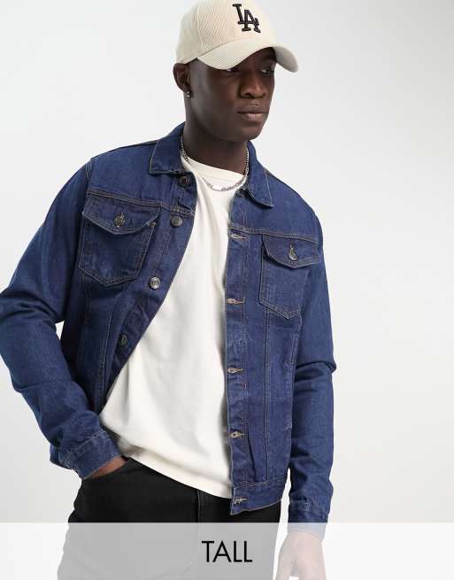 Asos blue denim outlet jacket