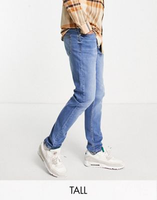 DTT Tall slim fit jeans in light blue