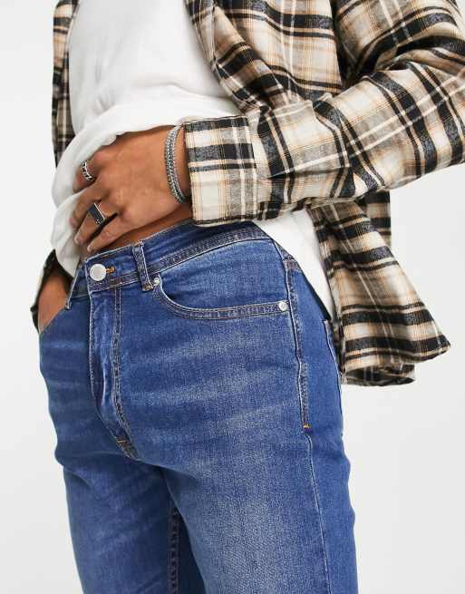 DTT slim fit jeans in mid blue