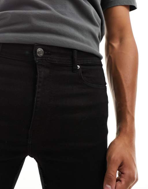 DTT Tall stretch super skinny jeans in black, 2 of 5