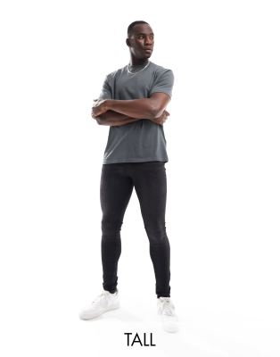 DTT Tall stretch super skinny jeans in washed black - ASOS Price Checker