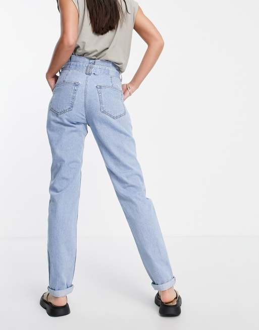 DON'T THINK TWICE TALL DTT Tall Sultan Paper Bag Waist Jeans In