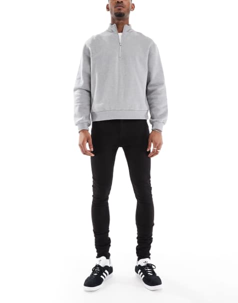 DTT Tall - Super skinny stretchjeans in zwart - view 1