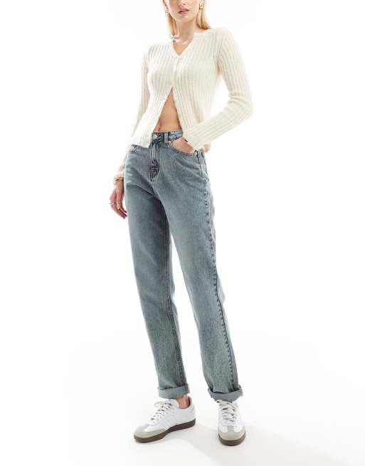 DTT Tall – Veron – Locker geschnittene Mom-Jeans in getönter Vintage-Waschung