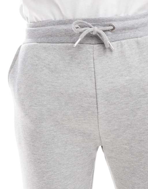 DTT - Tuta sportiva con felpa con cappuccio e joggers grigio chiaro mélange, 3 di 4