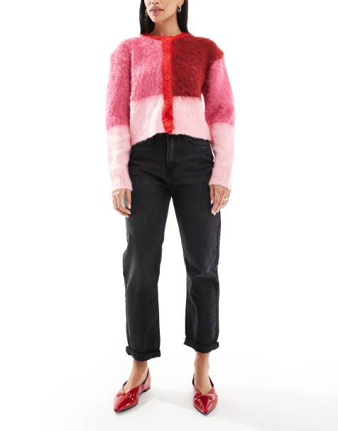 DTT – Veron – Bleksvarta avslappnade mom jeans - view 1