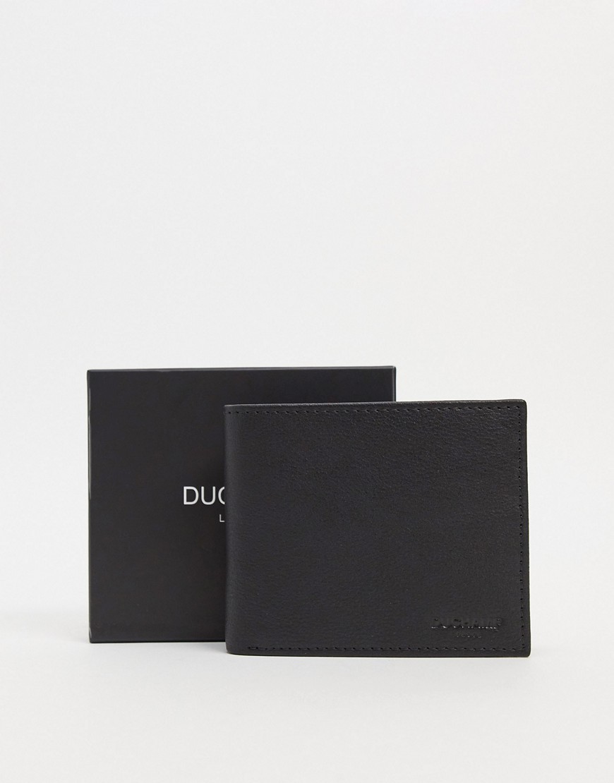 Duchamp leather bifold wallet-Black
