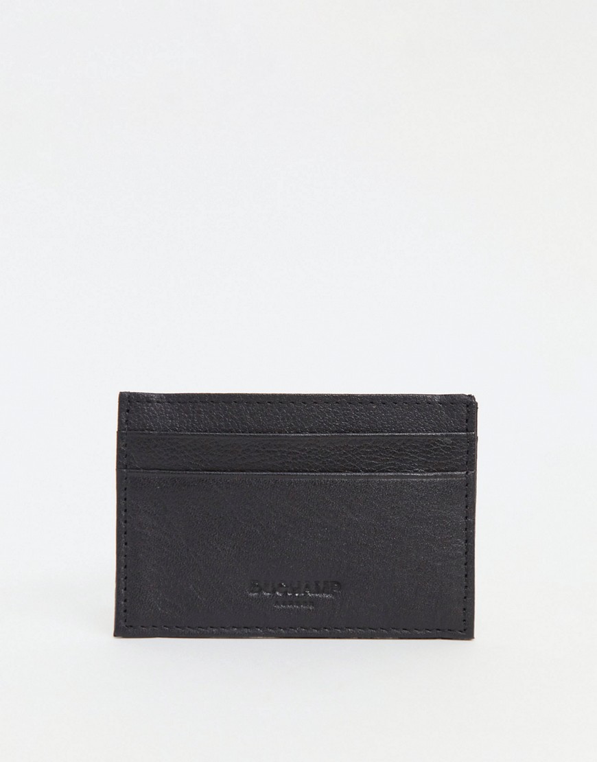 Duchamp leather card holder-Black