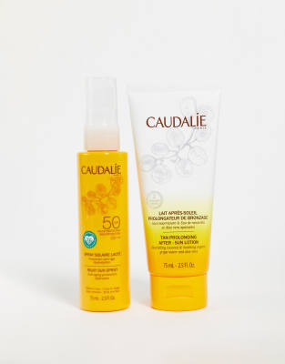 фото Дуэт средств для защиты от солнца caudalie spf 50 (скидка -32%)-бесцветный