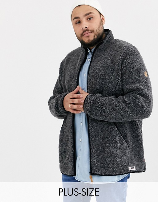 Duke king size fleece jacket in grey