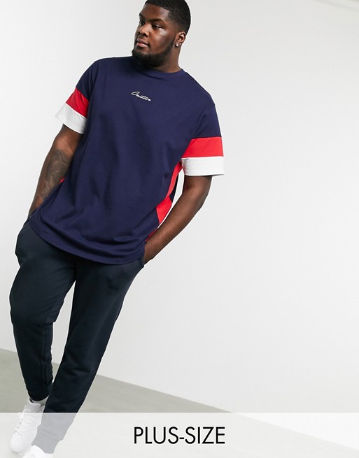 Duke plus cut and sew T- shirt with side panels