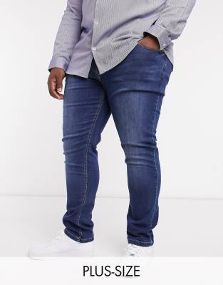 dark blue stonewash jeans
