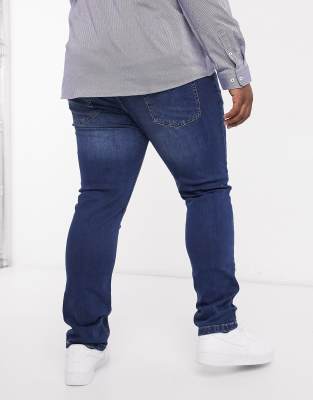 dark blue stretch jeans