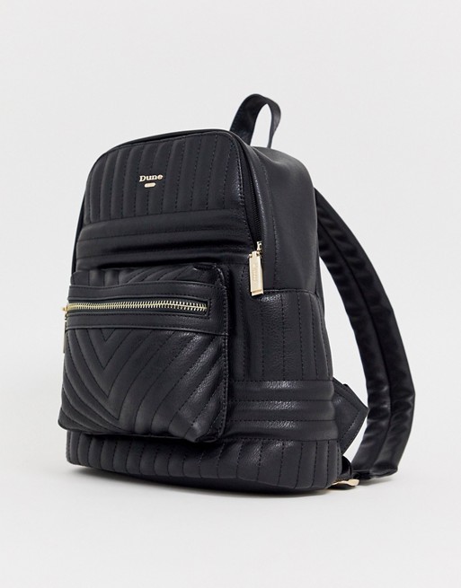 Dune Black Quilted Backpack