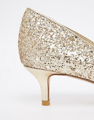 sparkly mid heel shoes