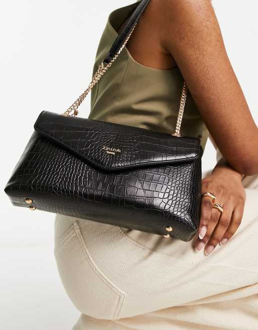 Dune - Borsa da spalla nera con catenina