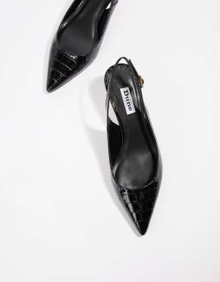 dune casanna kitten slingback heels