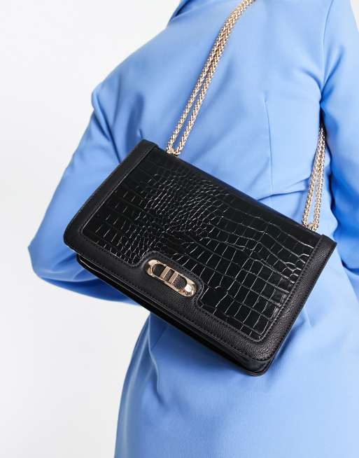 Dune chain strap shoulder bag in black ASOS