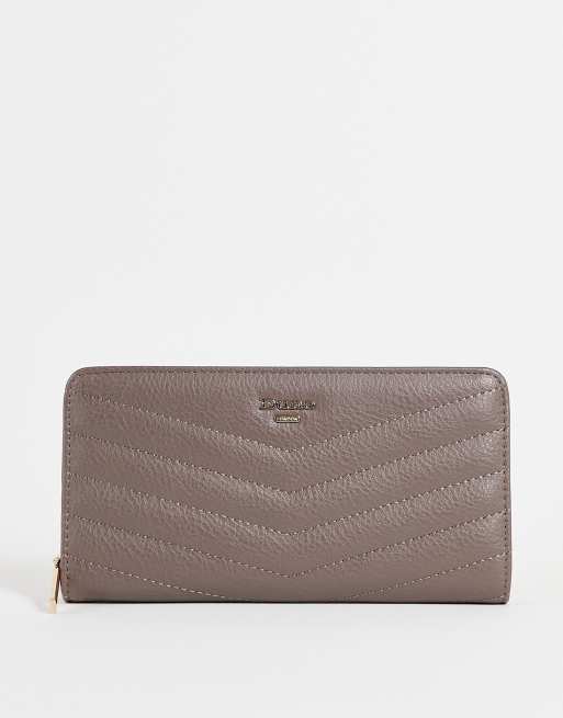 Dune chevron purse in dark red
