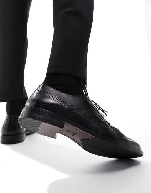 Dune hot sale black brogues