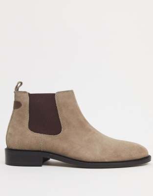 dune grey suede boots