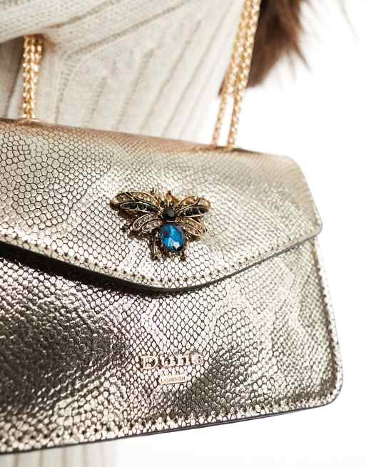 Dune - Crossbody tas met insectdetail in goud, 2 van 4