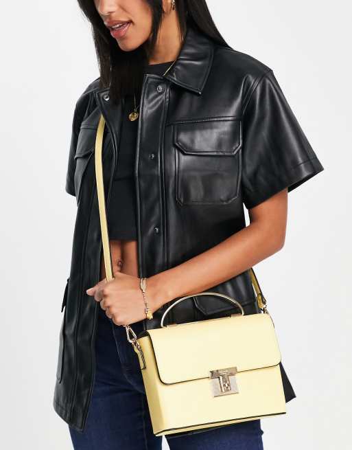 Dune - Crossbody-taske med hank i gul