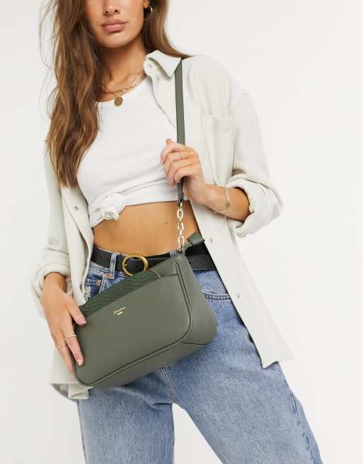 Dune Doniez Crossbodytaske med aftagelig møntpung i kakifarvet